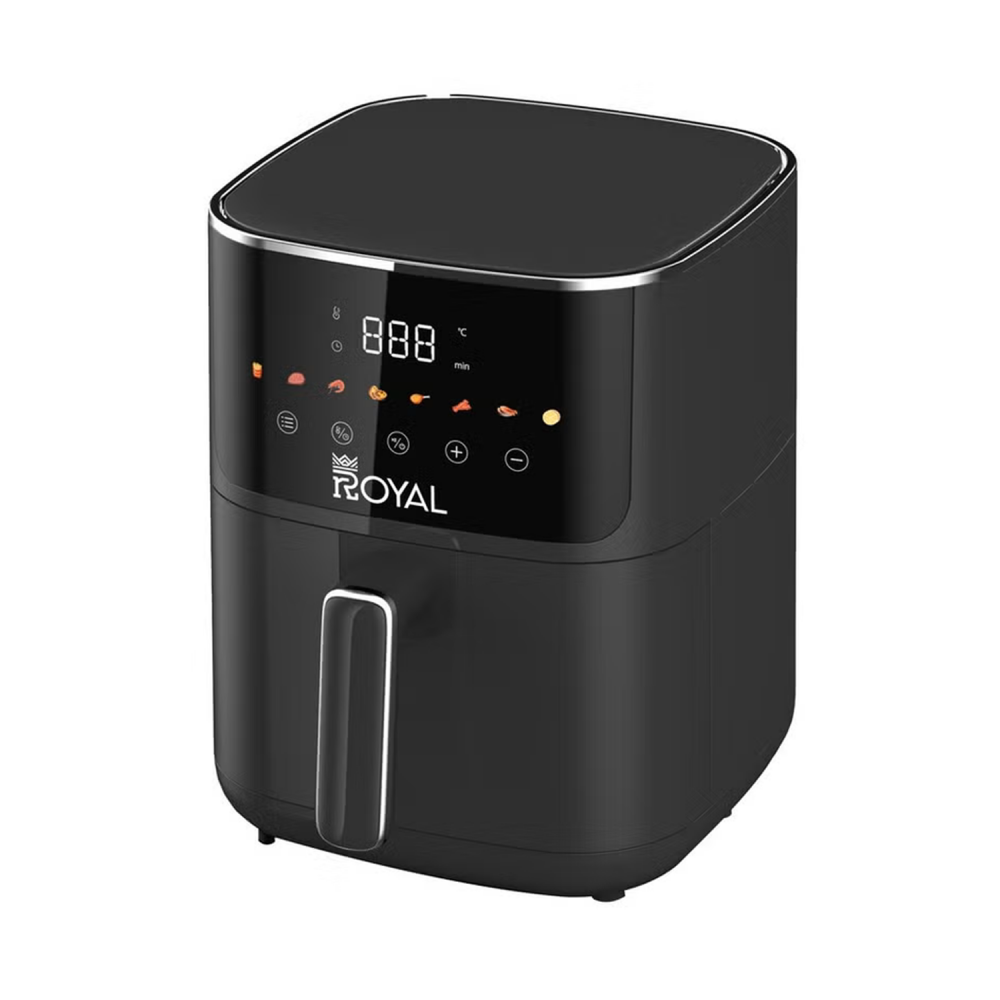 ROYAL Electrical Control Air Fryer / 4.7 L / Visible Windows (Black) / 1400W - (RA-AFM4717)