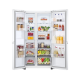 LG Side By Side Refrigerator / 22.8 Cu.Ft  / White- (LS25CBBWIV)