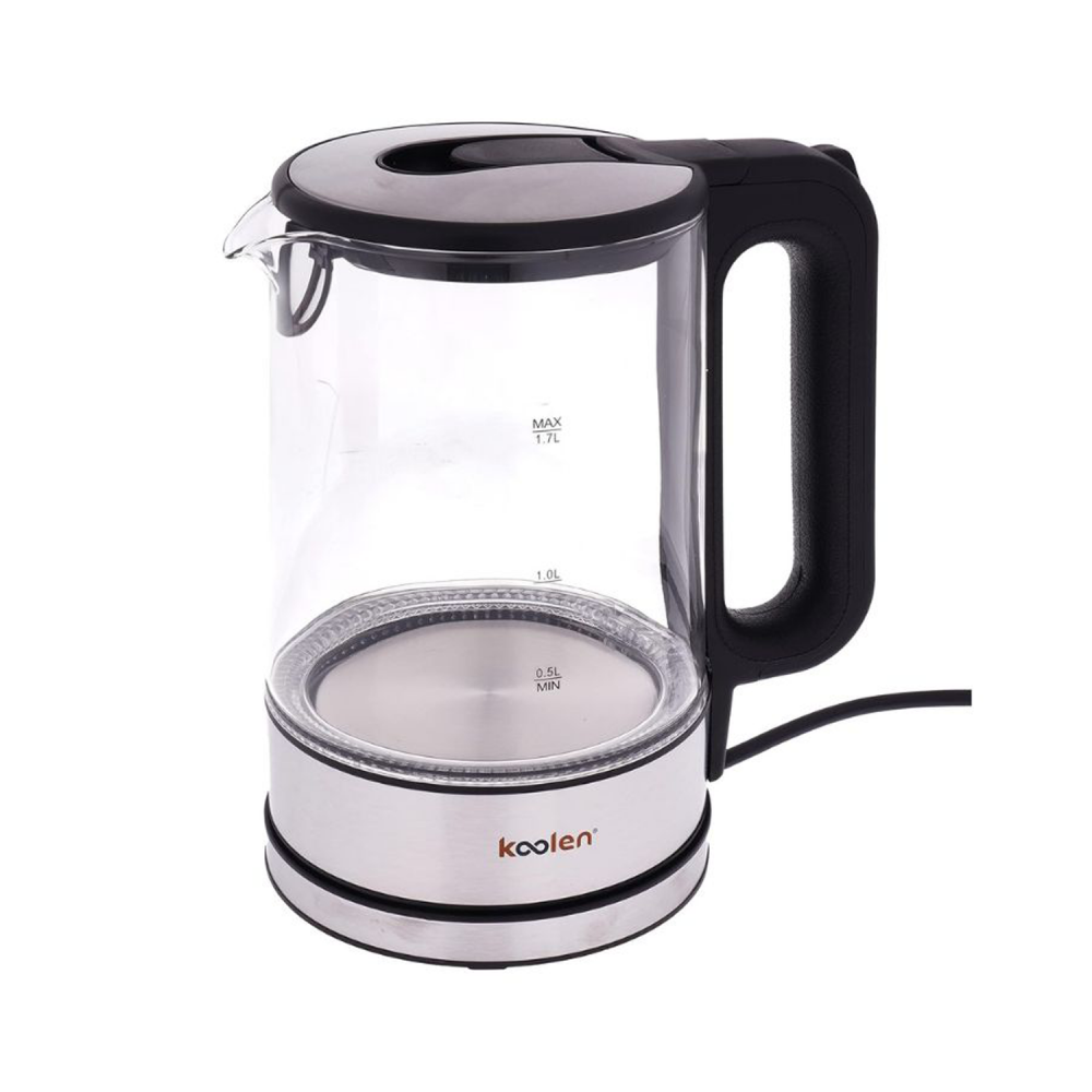 Koolen Glass Electric Kettle/1.7Ltr/Black- (800102021)