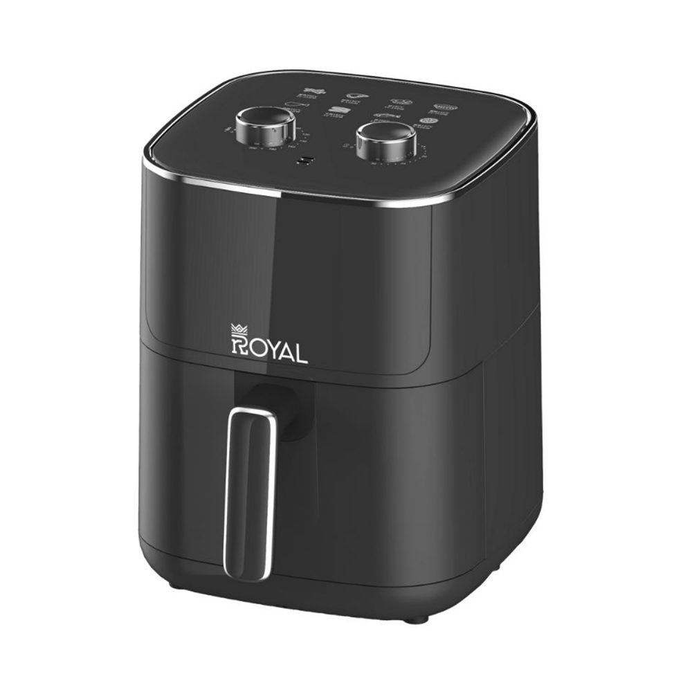 ROYAL Electrical Control Air Fryer / 4.7 L / Electric Control / Visible Windows (Black) / 1400W - (RA-AFD4719)