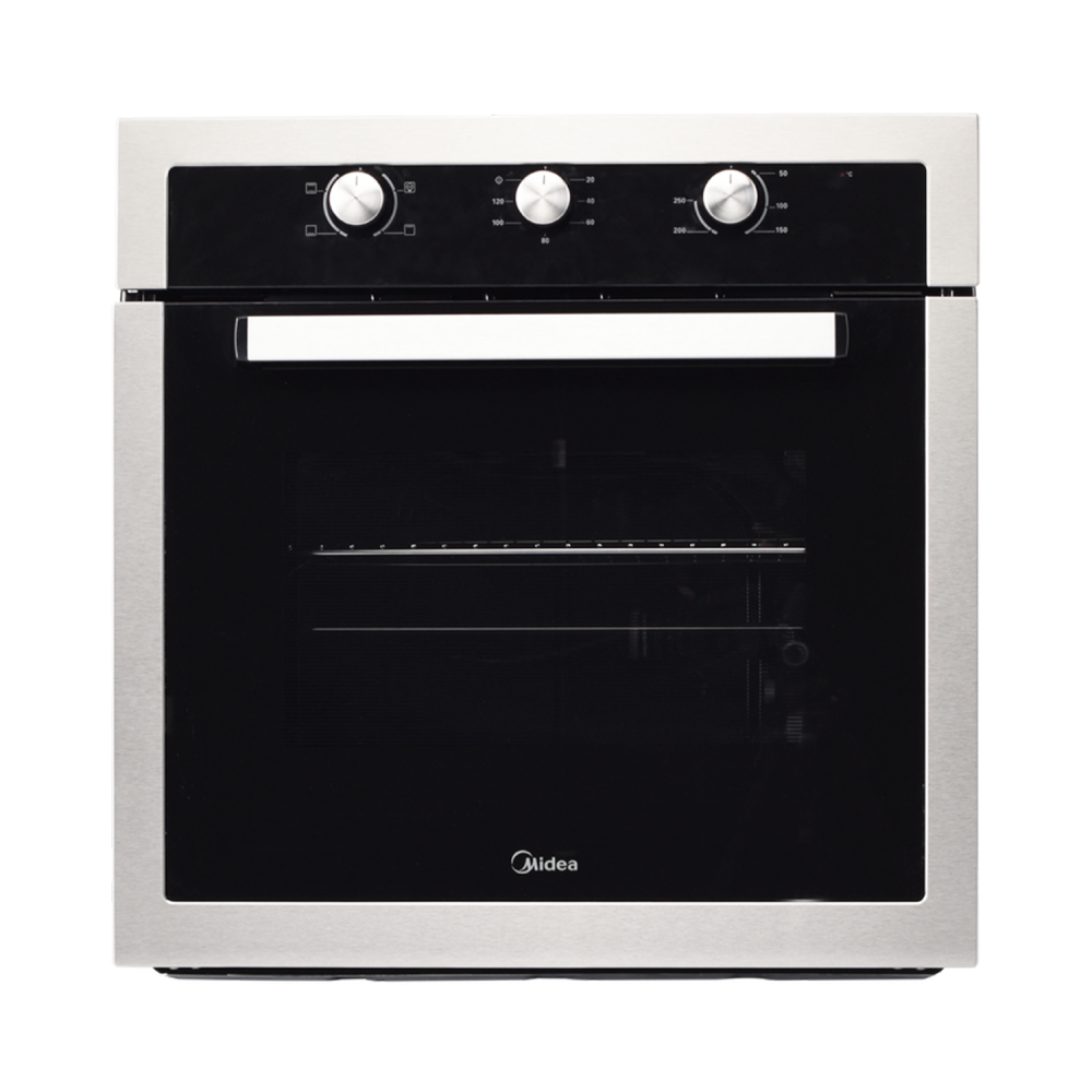 Midea Builtin Electric Oven / 60cm / Elec. Grill / 4 Functions / 2100W / Stainless Steel - (65CME10104)