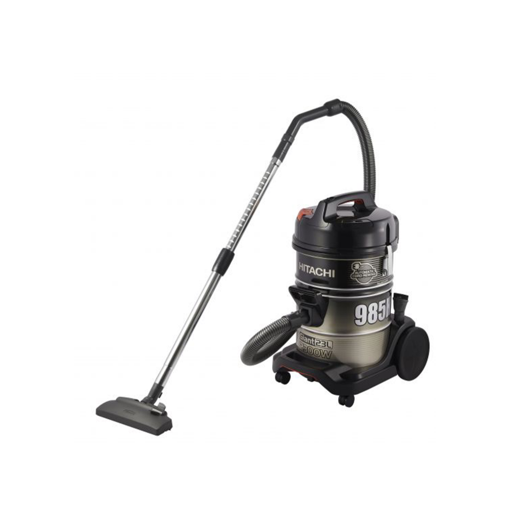 Hitachi Vacuum Cleaner/Drum/23Ltr/Nano Titanium Filter/Telescopic Pipe/8m Cord/2300W/Black - (CV-985HCCGB)