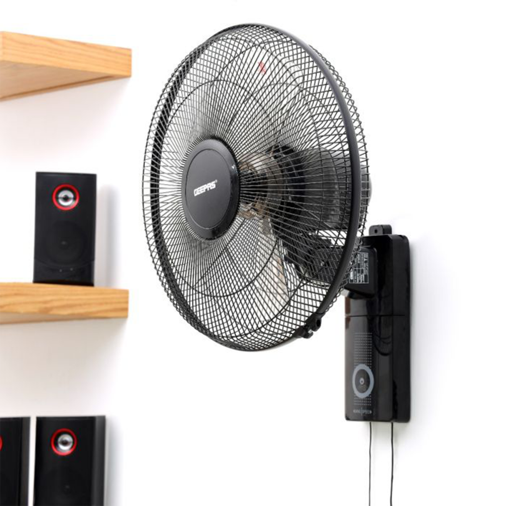 Geepas Wall Fan / 16" / 5 Plastic blades/ 3 Speed / 60W - (GF9483)