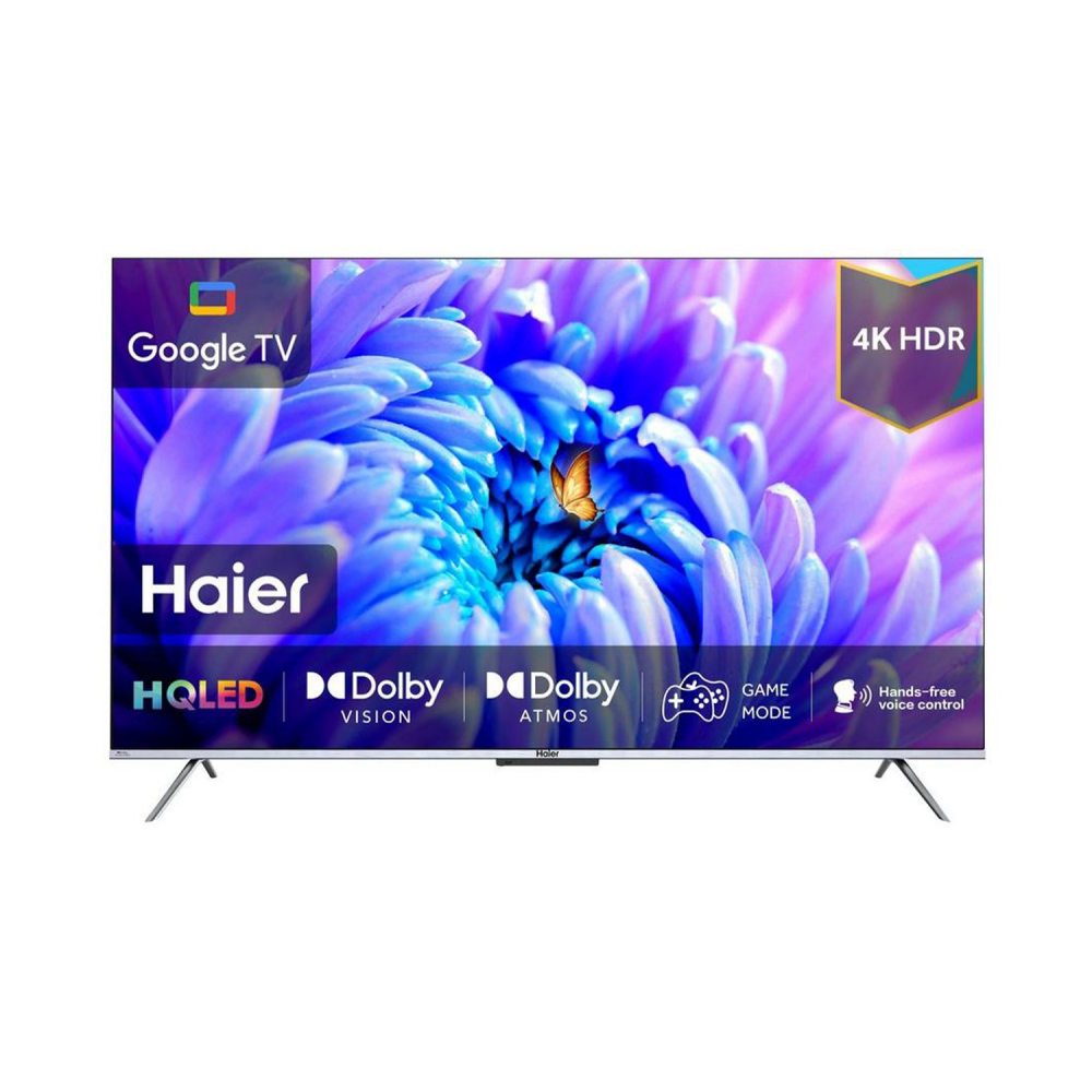 Haier 65" HQLED TV / 4K / Google Tv / Smart / HDR / Bluetooth Remote / 2USB / 4HDMI / 60Hz - (H65P751UX)