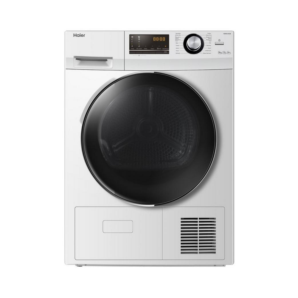 Haier Condensing Dryer / 9kg / Heat Pump / 16 Programs / White - (HD90-A636N)