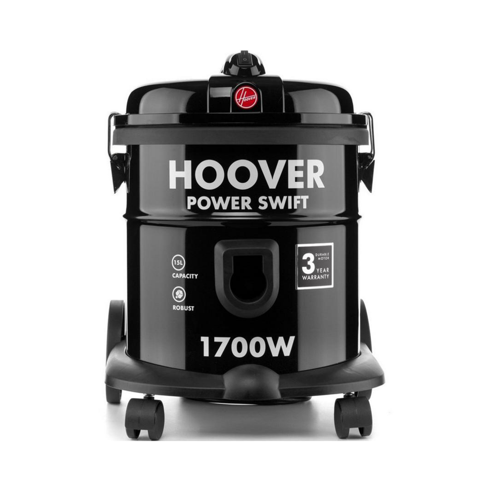 Hoover Vacuum Cleaner / Drum / Power Swift / 15Ltr / 1700W / Black - (HT85-T0-ME)