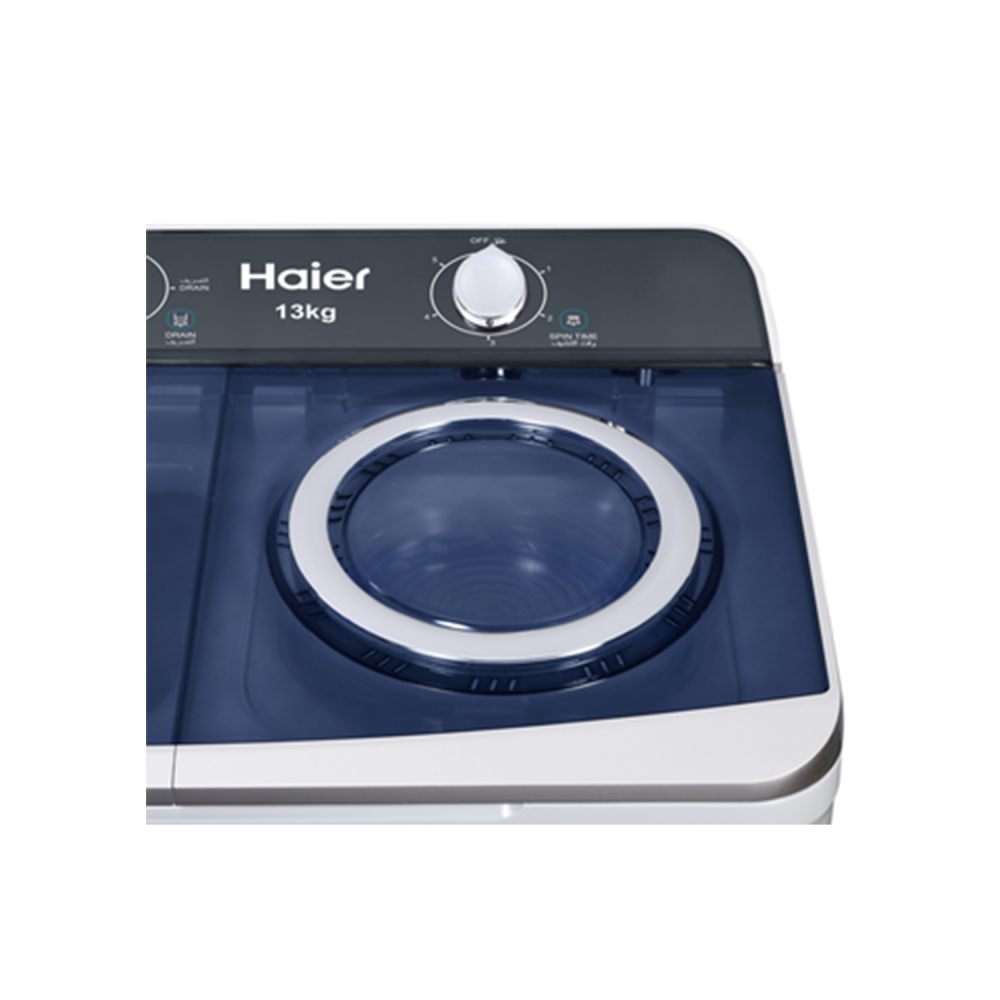 Haier Twin tub Washing Machine/13Kg/White - (HTW130-S186)