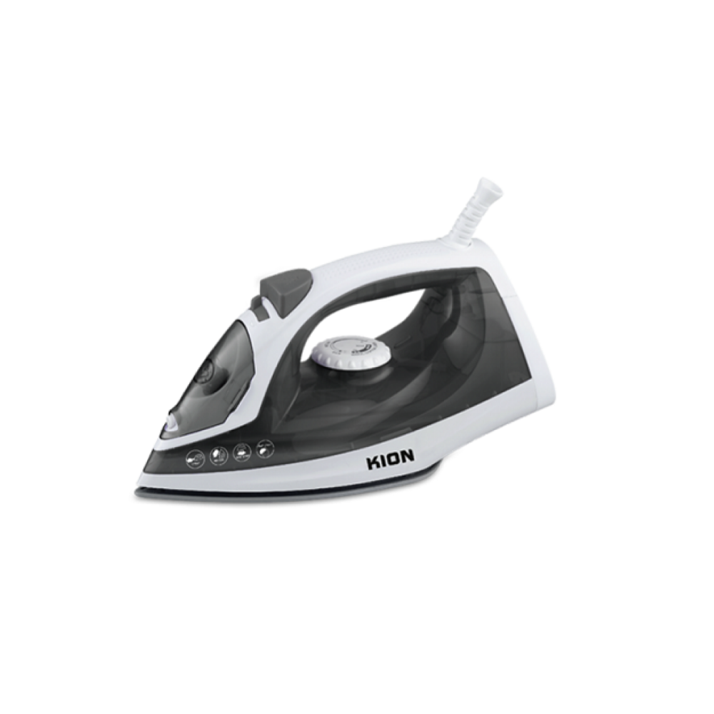 KION Steam Iron/Ceramic/1600W/Grey-White - (KGC/1003)