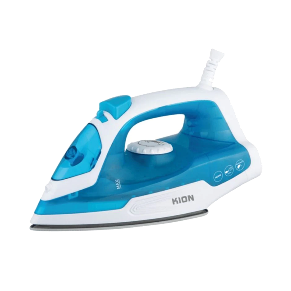 KION Steam Iron/Ceramic/380ml/1400W/Blue-White - (KGC/1006)