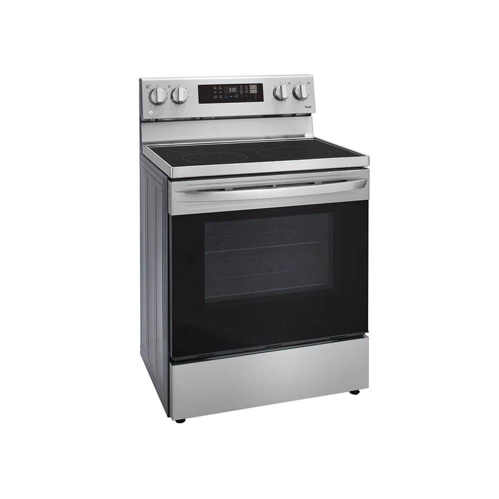 LG Electric Cooker/Ceramic/5 Hotplate/Oven Fan/Wi-Fi/Self Clean/ٍStainless Steel - (LREL6323S)