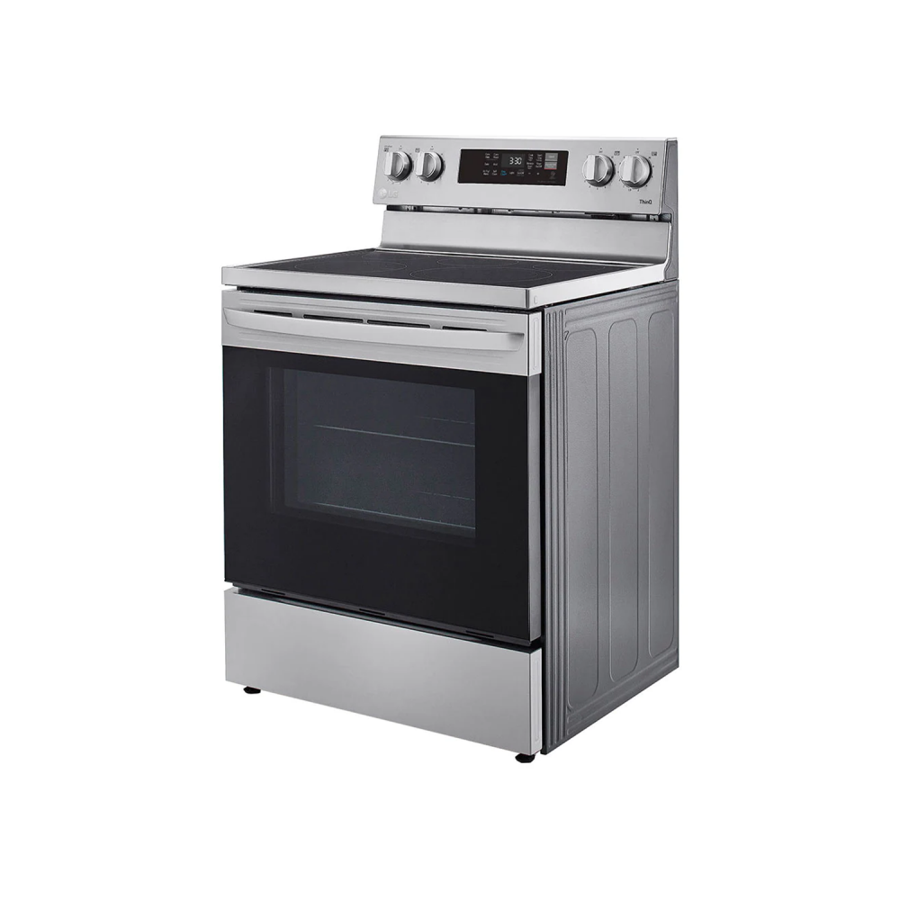 LG Electric Cooker/Ceramic/5 Hotplate/Oven Fan/Wi-Fi/Self Clean/ٍStainless Steel - (LREL6323S)