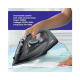 Steam iron / non-stick ceramic base / light indicator 1600 watts / black - (LYIR3021C)