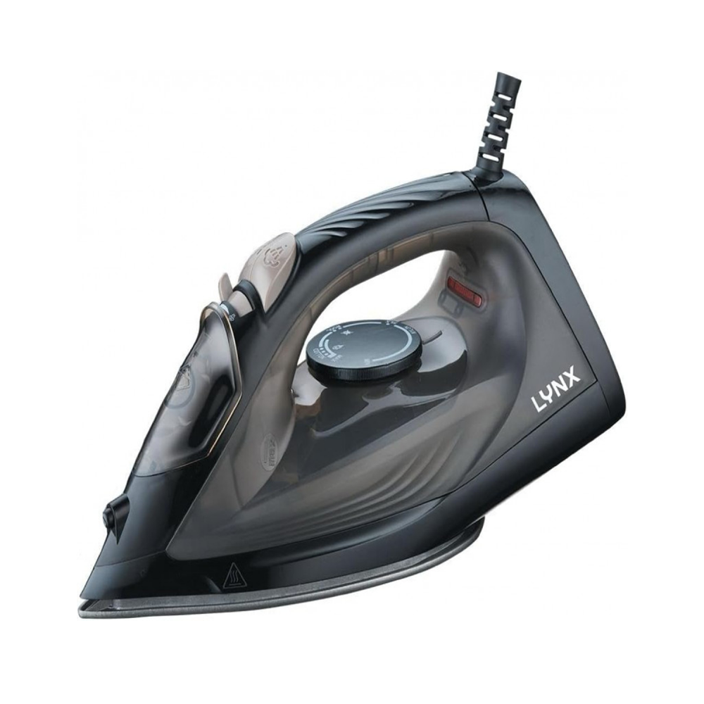 Steam iron / non-stick ceramic base / light indicator 1600 watts / black - (LYIR3021C)