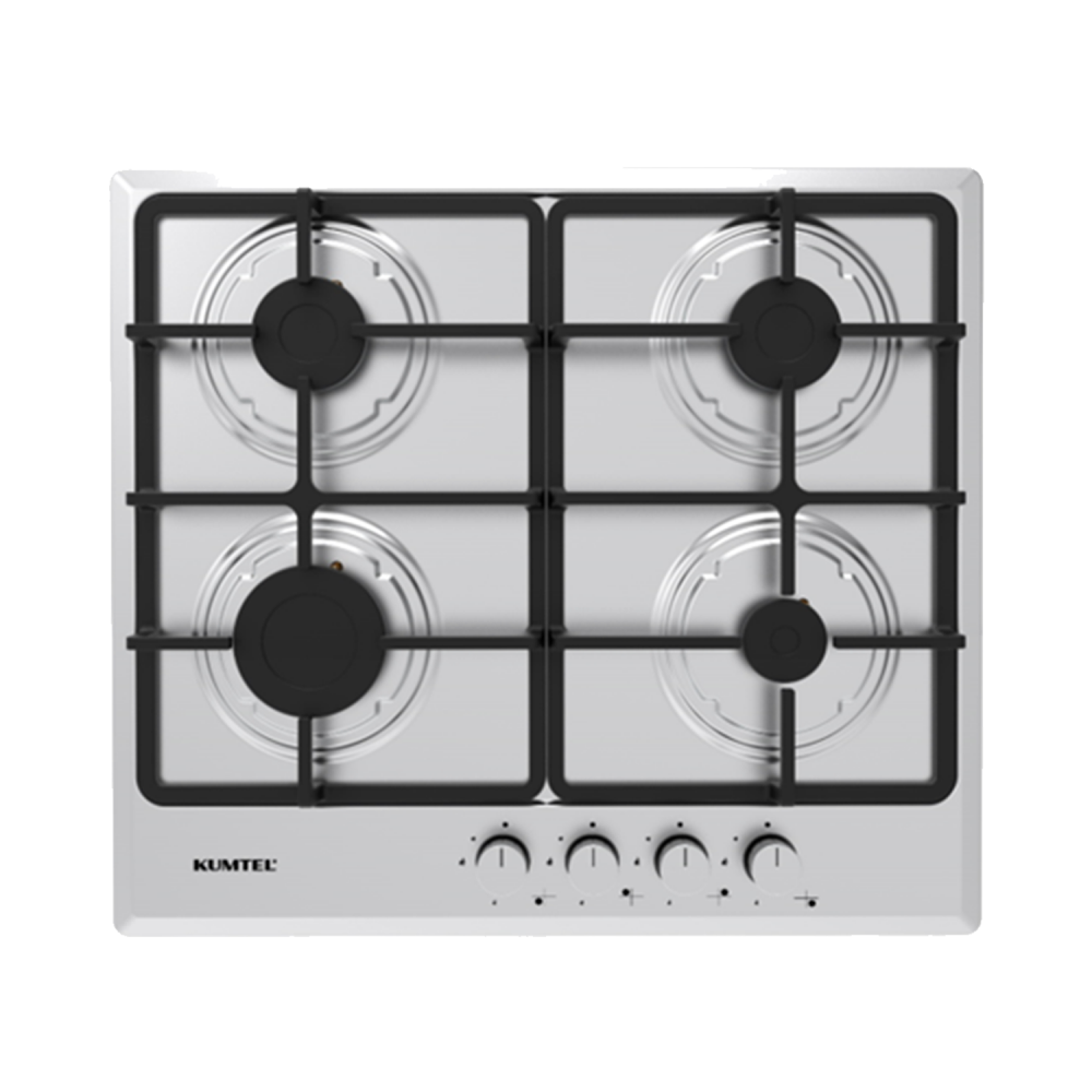 Kumtel Builtin Gas Hob / 60cm / 4 Burner - (M640BFH)