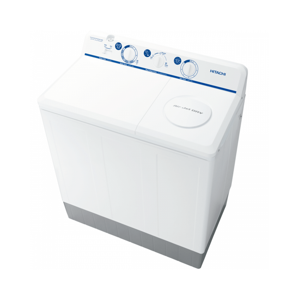 Hitachi  Twintub Washing Machine/Washer 8Kg/Dryer 3kg/White - Thailand - (PS-998MJ)