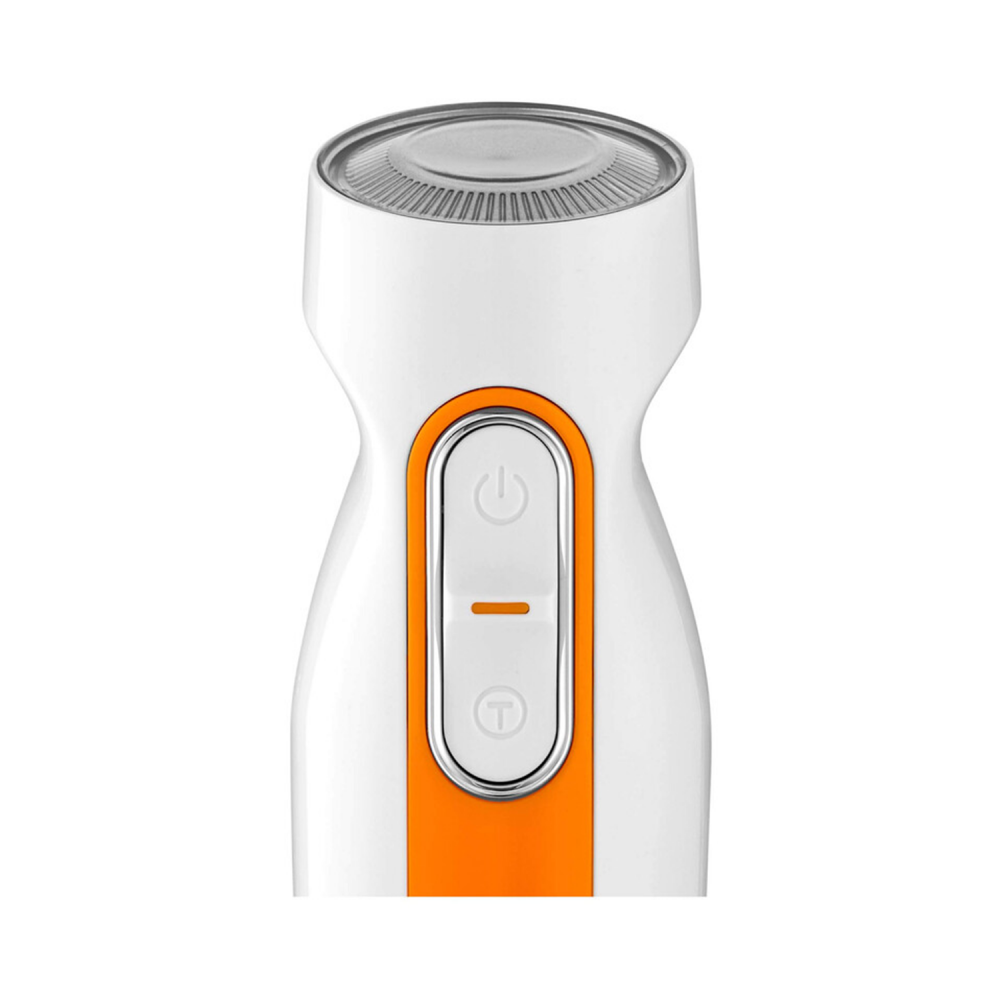 Sencor Hand Blender/2 Blades/2 Speeds/600W/White-Orange- (SHB 4211WH)