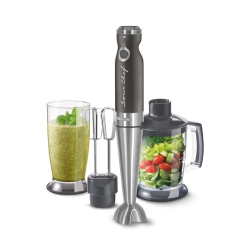 Sencor 4 in 1Hand Blender /20 Speeds/1000W/Black-Steel - (SHB 5608BK)