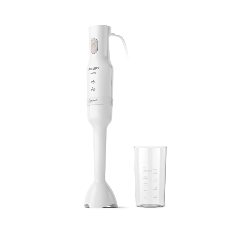 Philips Hand Blender/2 Blades/1 Speeds/400W/White - (HR252001)