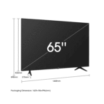 ⁦شاشة هايسنس 65 بوصة (اندرويد) , 4كيه , سمارت , تصميم بلا حواف , 2يو اس بي , 3اتش دي ام اي , 60هيرتز - (65A6GS)⁩ - الصورة ⁦4⁩