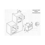 فرن كهرباء بلت ان اريستون,60سم,مروحه,شواية كهرباء,8 وظائف - (FA5844JHIXA) - Image 3
