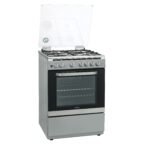 فرن غاز فيستل , 4 عيون, 60*60 سم , نوع موقد مينا , امان كامل , ستيل - (FG6P4089NX)