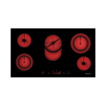 موقد بلت ان كهرباء جليم جاز,90سم,سيراميك,5 عين - (GTH96)