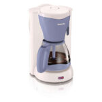 صانعة قهوة فيليبس,1.2لتر,10-15فنجان,1000وات,ابيض+بنفسجي - (HD756241)