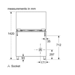 ⁦فرن غاز بوش, 5 عيون , 60*90 سم , شبك ثقيل , امان كامل , ستانليس ستيل - (HGV1D0U59M)⁩ - الصورة ⁦6⁩