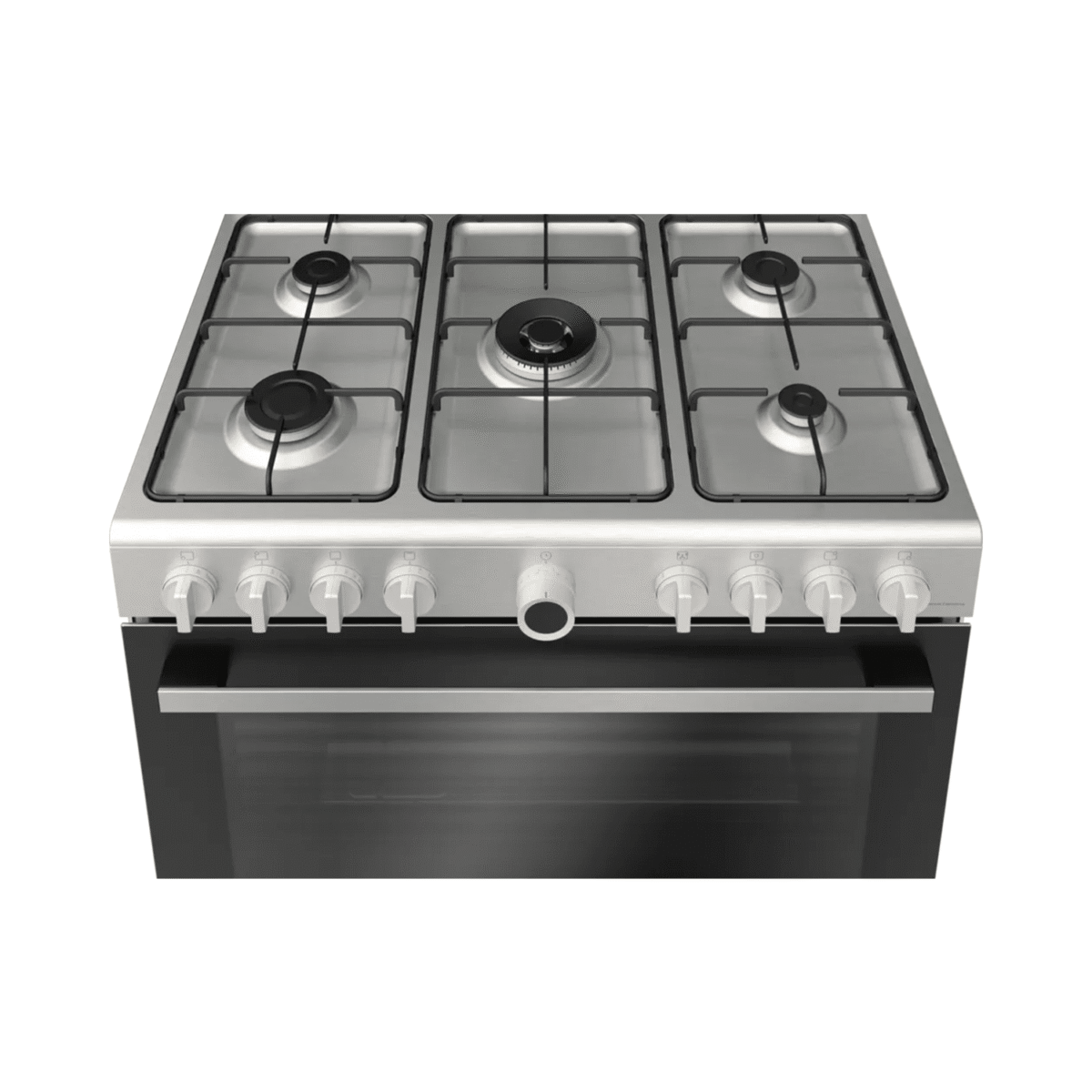 فرن غاز بوش, 5 عيون , 60*90 سم , شبك ثقيل , مروحة , امان كامل , ستانليس ستيل - (hgv1f0u59m) - Image 2