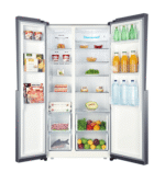 ⁦ثلاجة هاير, 19.80 قدم,مكعب , انفرتر, دولابي-2باب , فضي - (HRF-718DS)⁩ - الصورة ⁦2⁩