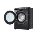 ⁦غسالة هاير أوتوماتيك , تحميل أمامي , ماتور عاكس , دوران مباشر , 10 كجم , 14 برنامج , فضي - (HW100-B14979S8)⁩ - الصورة ⁦3⁩