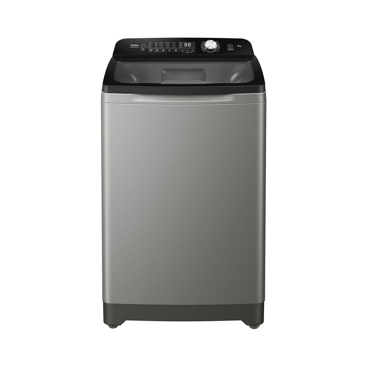 HWM80KSA16780.png غسالة فول اوتومايك هاير,تحميل علوي,8كجم,فضي - (HWM80-KSA1678) - الصورة 1