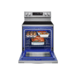 ⁦فرن ال جي كهربائي , سيراميك , 5 عيون , مروحة فرن , واي فاي , تنظيف ذاتي , ستنالس ستيل - (LREL6323S)⁩ - الصورة ⁦5⁩