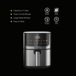 ⁦قلاية هوائية رويال , 4.7 لتر , تحكم كهربائي ,نوافذ مرئية (أسود) , 1400 وات - (RA-AFD4718)⁩ - الصورة ⁦3⁩