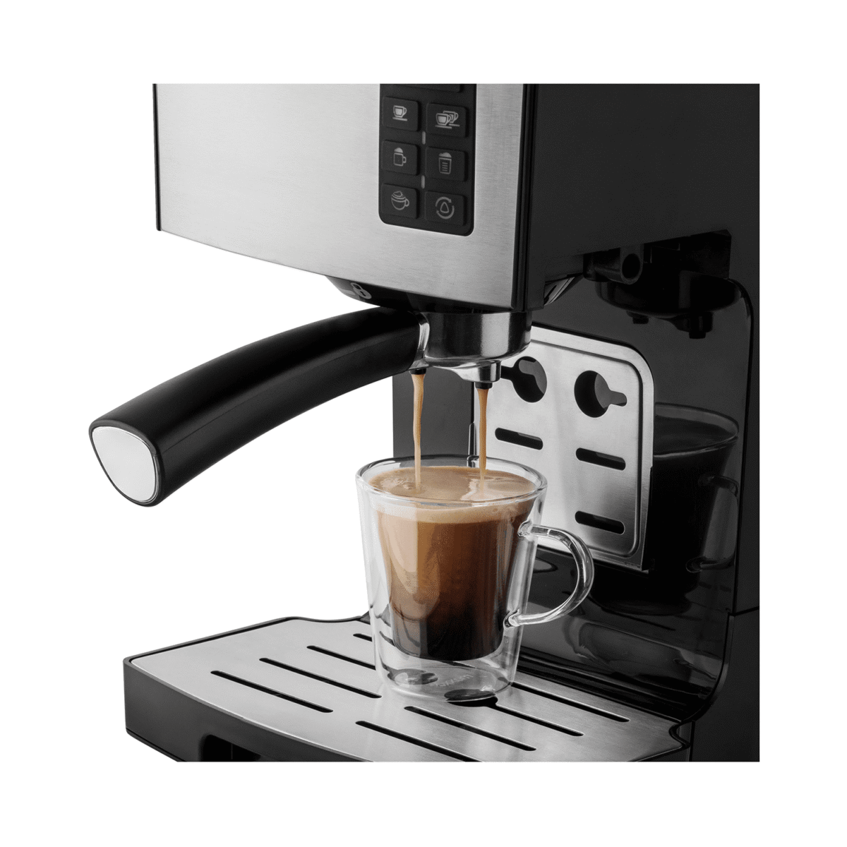ماكينة اسبريسو نصف اوتوماتيكية سينكور, ستيل, 1.4 لتر, 1450 واط , أسود - (SES 4050SS) - Image 3