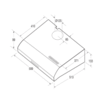 ⁦شفاط بلت ان اريستون , 60سم , مسطح , استيل - (SL161IX)⁩ - الصورة ⁦2⁩