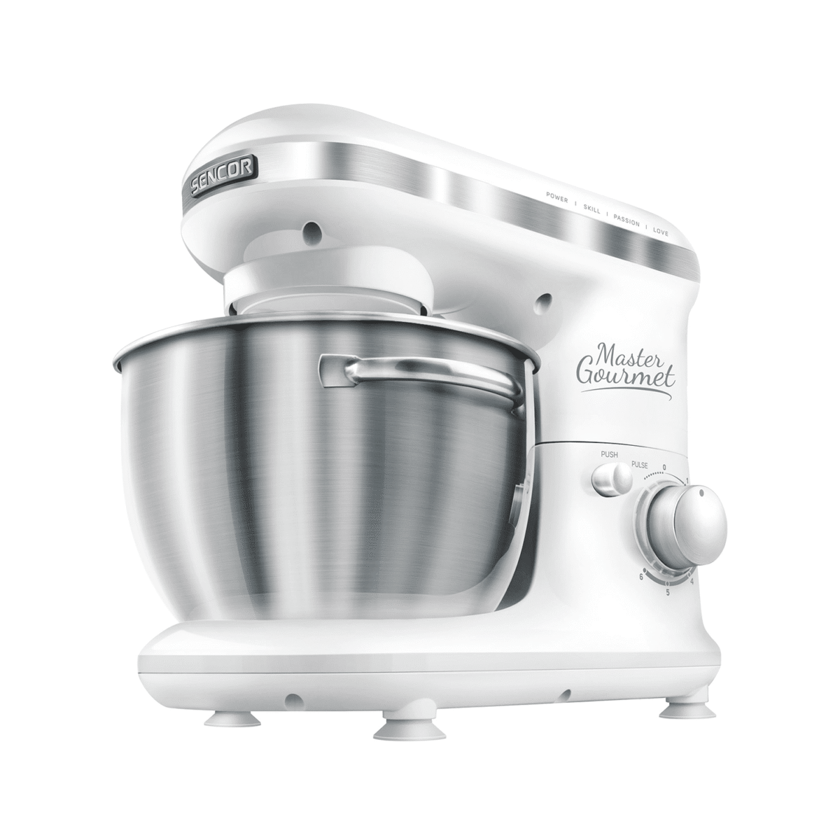 عجانة سينكور , وعاء 4 لتر, 6 سرعات , 600وات , ابيض - (STM 3620WH) - Image 1
