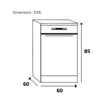 ⁦غسالة أطباق ويرلبول , 14 مكان , 2 رف , 8 برامج , فضي - (WFC3C26X)⁩ - الصورة ⁦7⁩