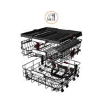 ⁦غسالة أطباق ويرلبول , 14 مكان 2 رف , 10 برامج , ابيض - (WFO3T123PL)⁩ - الصورة ⁦3⁩