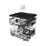 ⁦غسالة أطباق ويرلبول , 14 مكان 2 رف , 10 برامج , ستيل - (WFO3T123PLX)⁩ - الصورة ⁦5⁩