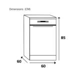 ⁦غسالة أطباق ويرلبول , 14 مكان 2 رف , 10 برامج , ستيل - (WFO3T123PLX)⁩ - الصورة ⁦2⁩