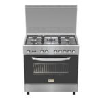 فرن غاز هومي,5عيون,50*80 سم,امان كامل,ستيل - (HOM85C31X)