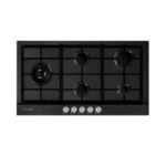 مسطح بلت ان غاز كلفيناتور, 90سم , 5 عيون غاز ,1 شعلة ثلاثية, قواعد حديد زهر - (KH-G90-5GBTL-KFSC)