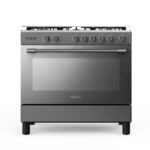 فرن غاز توشيبا , 5 عيون , 60*90 سم, امان كامل , رمادي  - (RQ1-90MG5GE(GR)-SA)