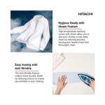 غسالة فول اوتومايك هيتاشى , تحميل امامي , 16 برنامج , 10.5 كجم غسيل ,7 كجم تجفيف, فضي- (‎‎BD-D1054HVOW) - Image 5