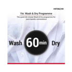 غسالة فول اوتومايك هيتاشى , تحميل امامي , 16 برنامج , 10.5 كجم غسيل ,7 كجم تجفيف, فضي- (‎‎BD-D1054HVOW) - Image 6