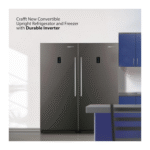 ثلاجة كرافت عامودي , انفرتر , 21.1 قدم مكعب , باب واحد , فضي - (CRK21URSDINV) - Image 2
