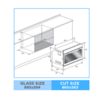 فرن كهرباء بلت ان كلفينيتور , 90سم , 110 لتر , 3500 واط , 2 مروحة لتوزيع الحرارة , 9 وظيفة , اسود - (KRBO-E9SDTFLT-19110/B2 2F) - Image 2