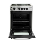 ⁦فرن غاز سوبر جنرال, 4 عيون , 55*55 سم , امان كامل , ستيل - (KSGC55540FSY)⁩ - الصورة ⁦2⁩