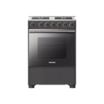 فرن غاز توشيبا , 4 عيون , 57*60 سم , امان كامل , رمادي  - (RLA1-60MG5GE(GMR)-SA)